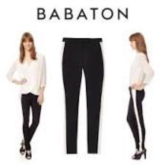 Aritzia Babaton Everett tuxedo pants green/black - Picture 4 of 4